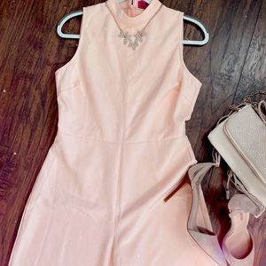 Boohoo High-Neck Crop Jumpsuit